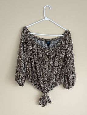 20" Pit-to-pit Animal Print Shirt Rue+
